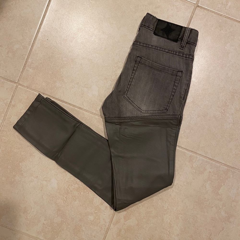 NWOT faux leather jeans